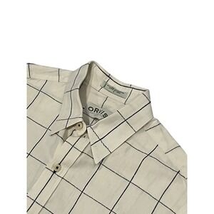 Men's Orvis Linen Blend Short Sleeve Button Up Shirt L